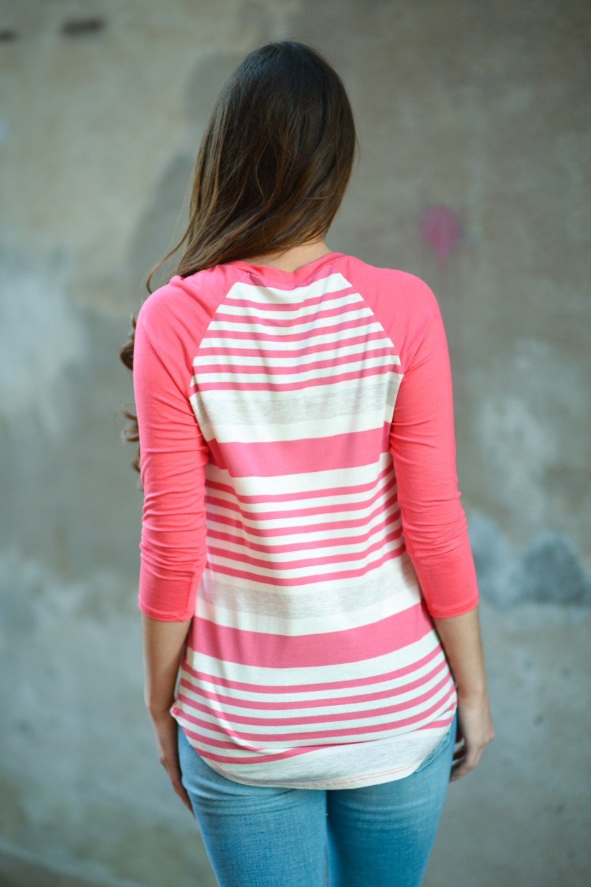 Bringing the Fun Top ~ Bright Pink