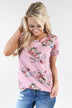 Summertime Floral Top ~ Pink