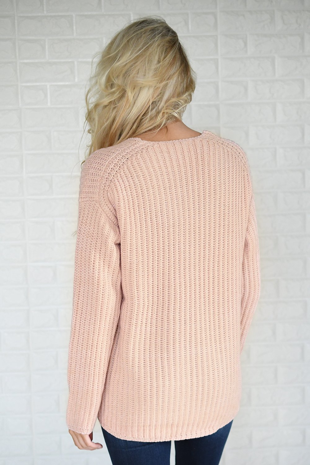Hello Beautiful Blush Knit Sweater
