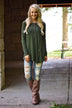 Olive Button Down Top