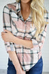 The Essential Plaid Top ~ Blush