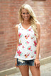 Dainty Floral Criss Cross Tank