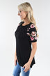 Show Your Best Top ~ Black Sleeve