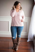 Show a Little Shoulder Top ~ Pink
