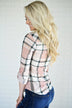 The Essential Plaid Top ~ Blush