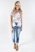 Floral Watercolor Knot Top