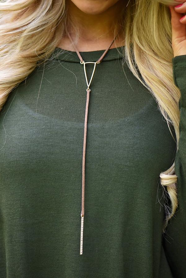 Long Triangle Necklace