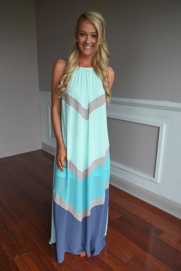 Deja Vu Maxi Dress ~ Mint