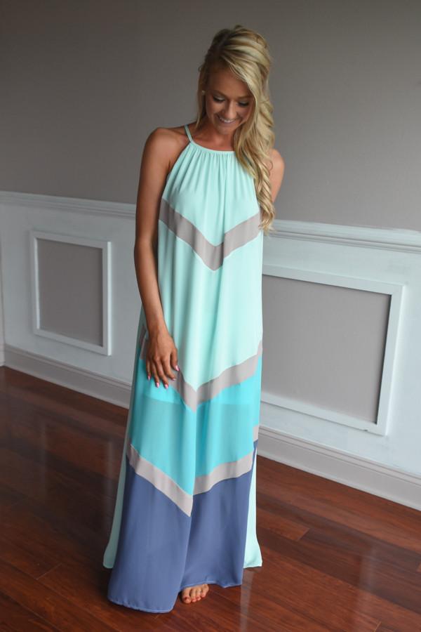 Deja Vu Maxi Dress ~ Mint