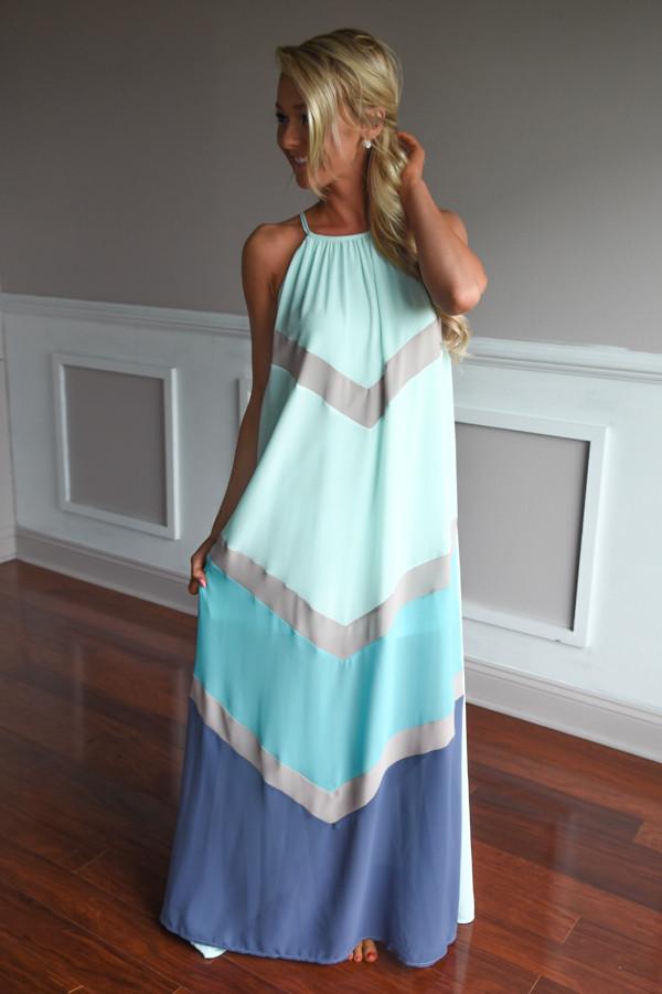 Deja Vu Maxi Dress ~ Mint