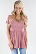Be My Baby Top ~ Mauve
