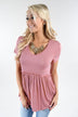 Be My Baby Top ~ Mauve