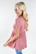 Be My Baby Top ~ Mauve