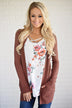 The Fundamental Cardigan ~ Burnt Sienna
