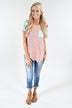 Isn't That Peachy Floral Pocket Top - Mint