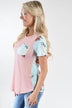 Isn't That Peachy Floral Pocket Top - Mint