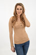 Button Top ~ Taupe