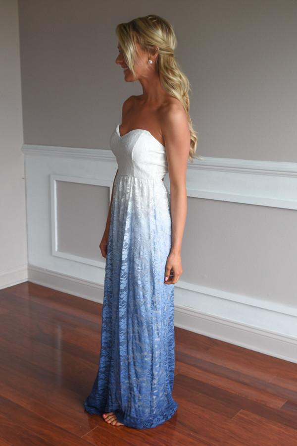 Blue Ombre Maxi Dress Blue Ombre Maxi Dress