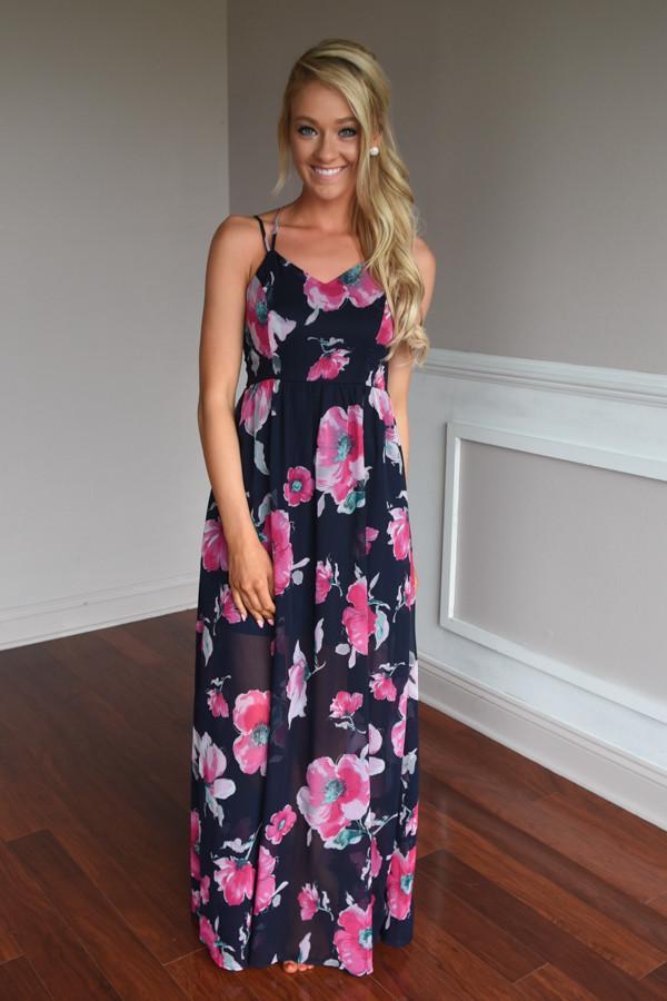 Among the Flowers Maxi Dress