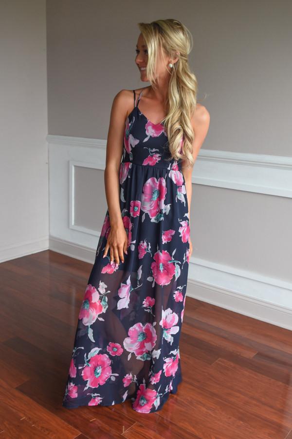 Among the Flowers Maxi Dress