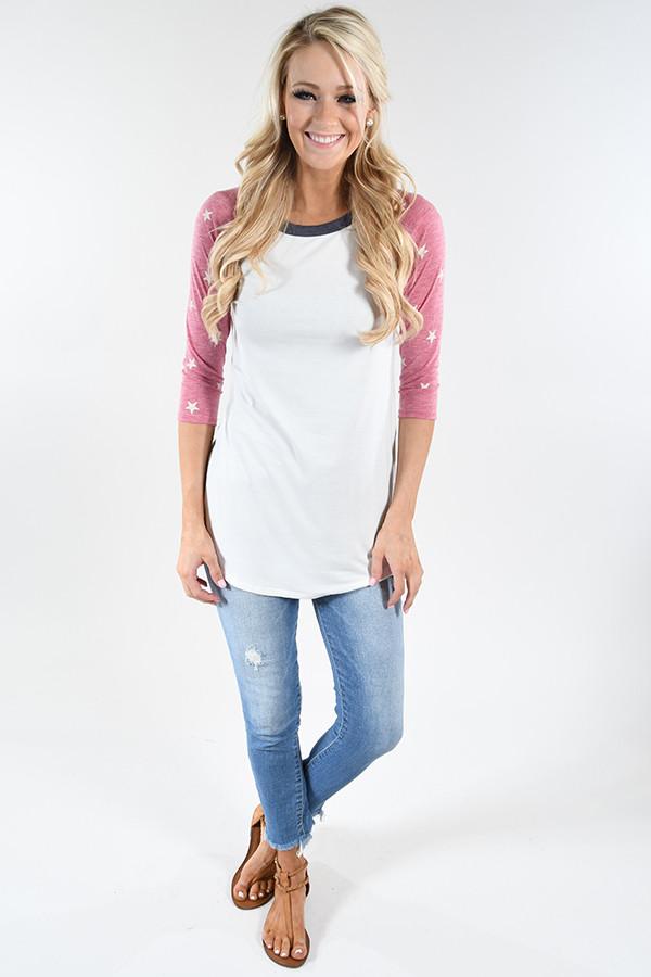 Star of the Show 3/4 Sleeve Top
