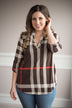Working from 9-5 Top ~ Brown