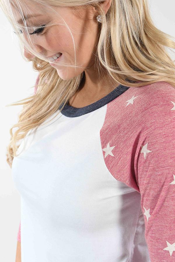 Star of the Show 3/4 Sleeve Top