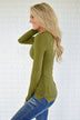 Button Top ~ Olive