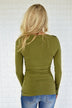 Button Top ~ Olive