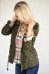 Crisp Leaves & Cool Breeze Fall Jacket ~ Olive