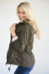 Crisp Leaves & Cool Breeze Fall Jacket ~ Olive