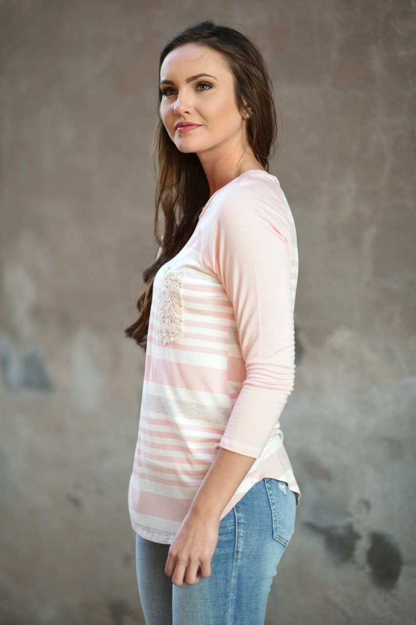 Bringing the Fun Top ~ Light Pink