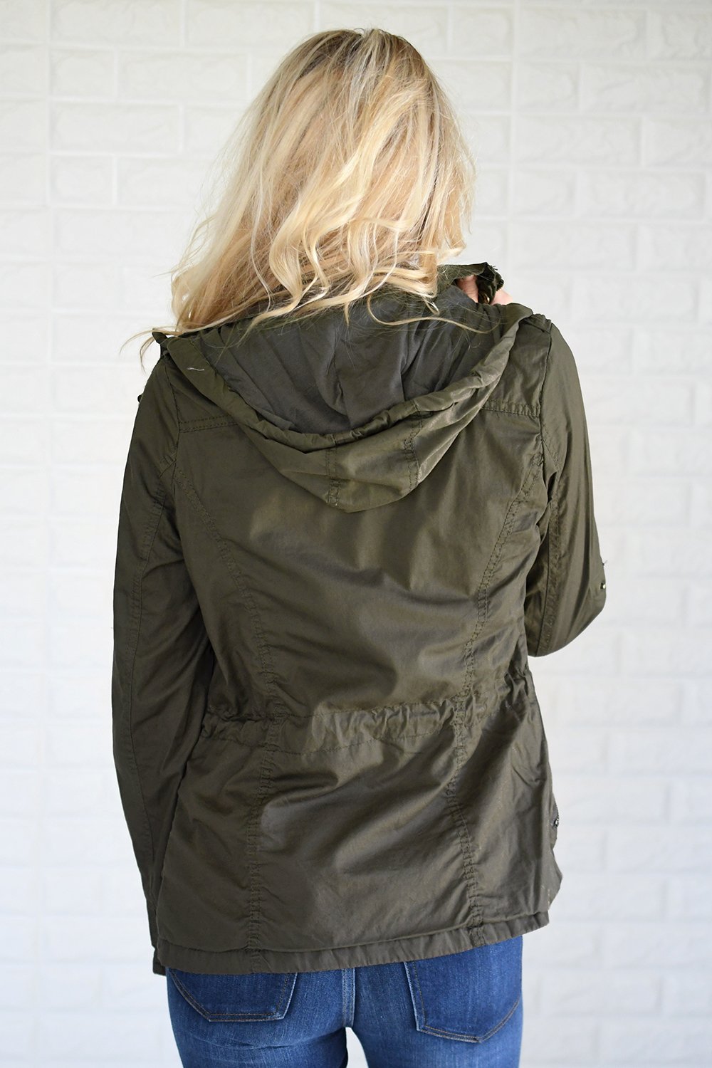 Crisp Leaves & Cool Breeze Fall Jacket ~ Olive