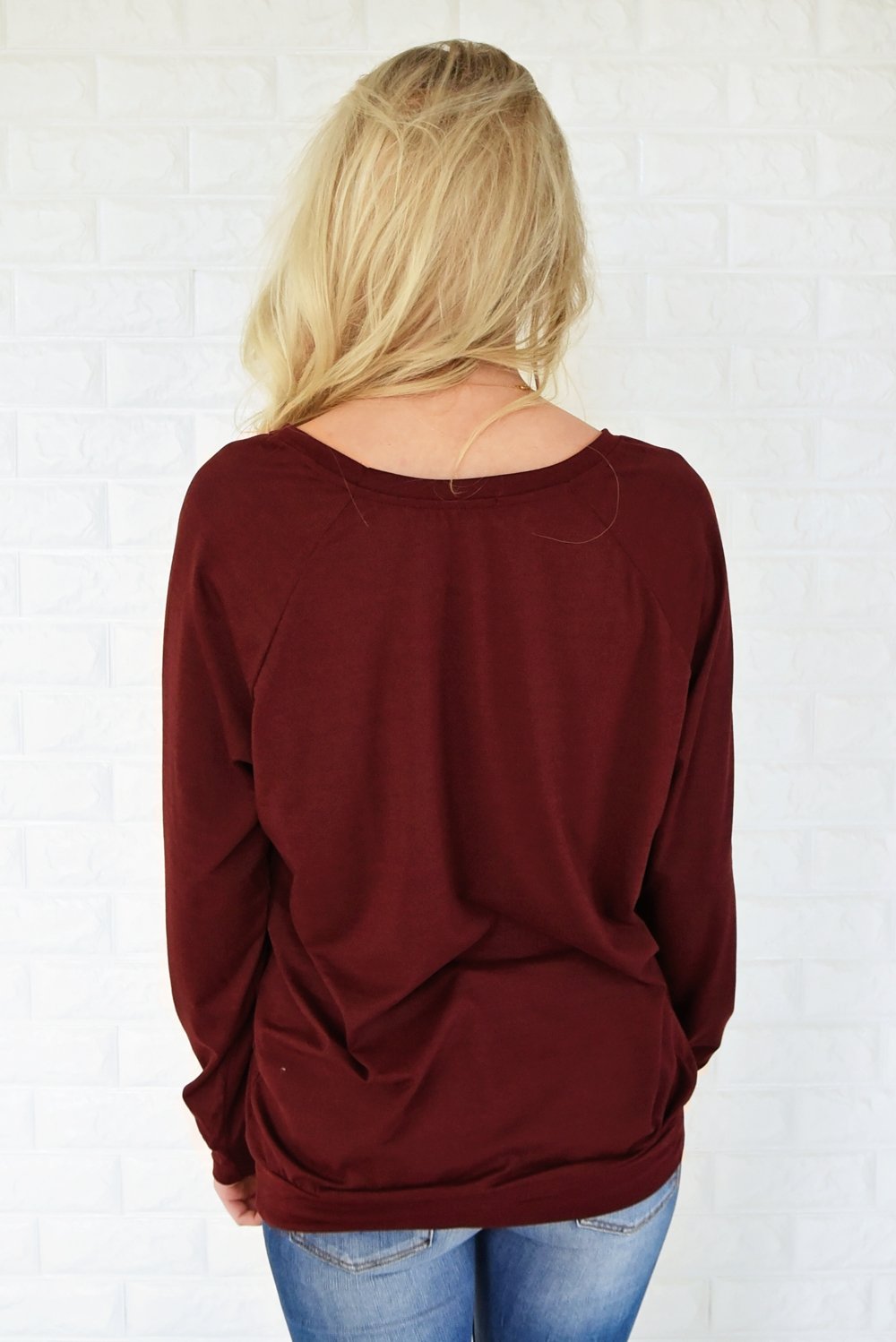 Just a Crush Sweater ~ Burnt Maroon