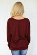 Just a Crush Sweater ~ Burnt Maroon