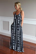 Blue Ripple Dye Maxi Dress