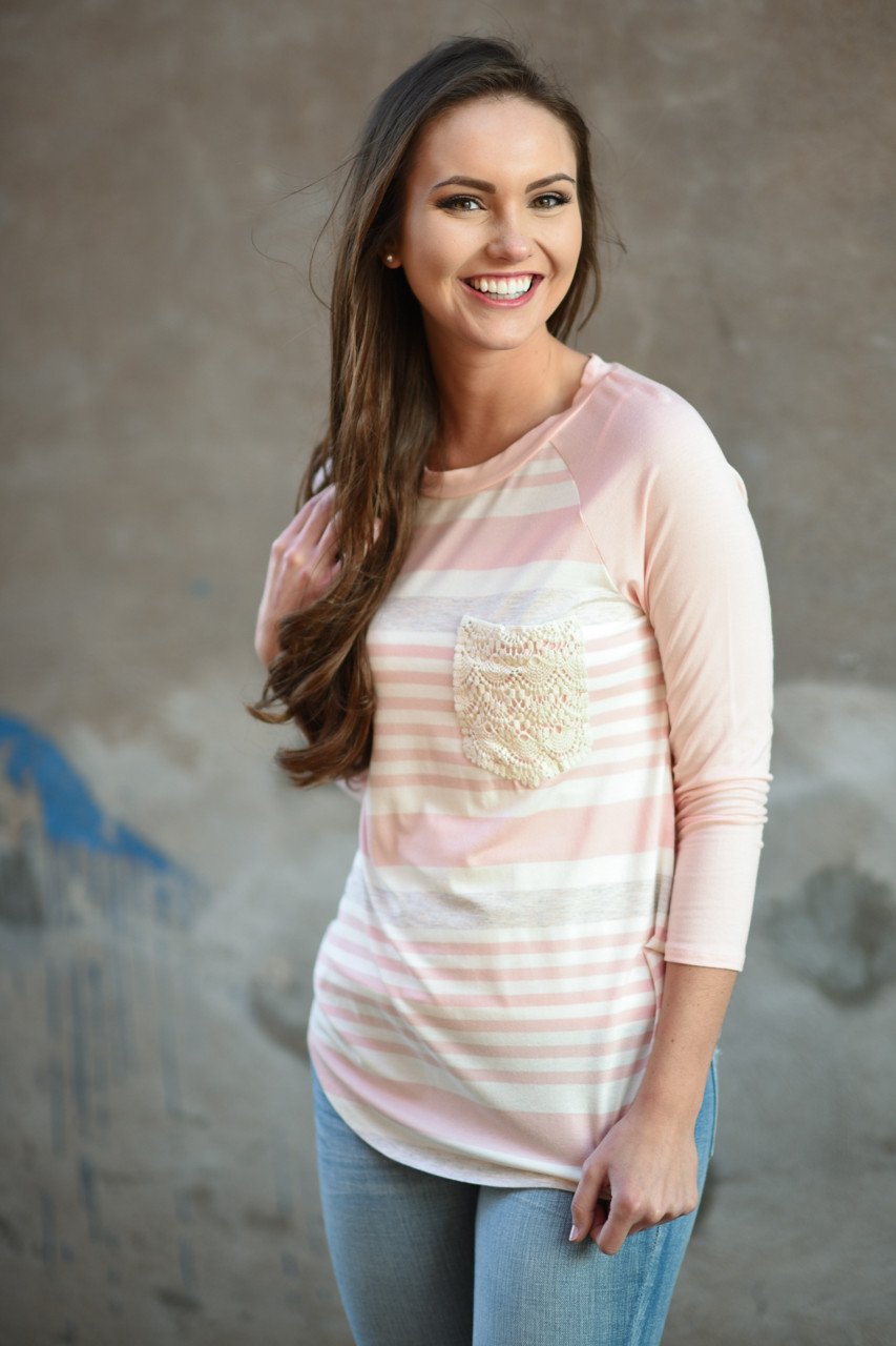 Bringing the Fun Top ~ Light Pink