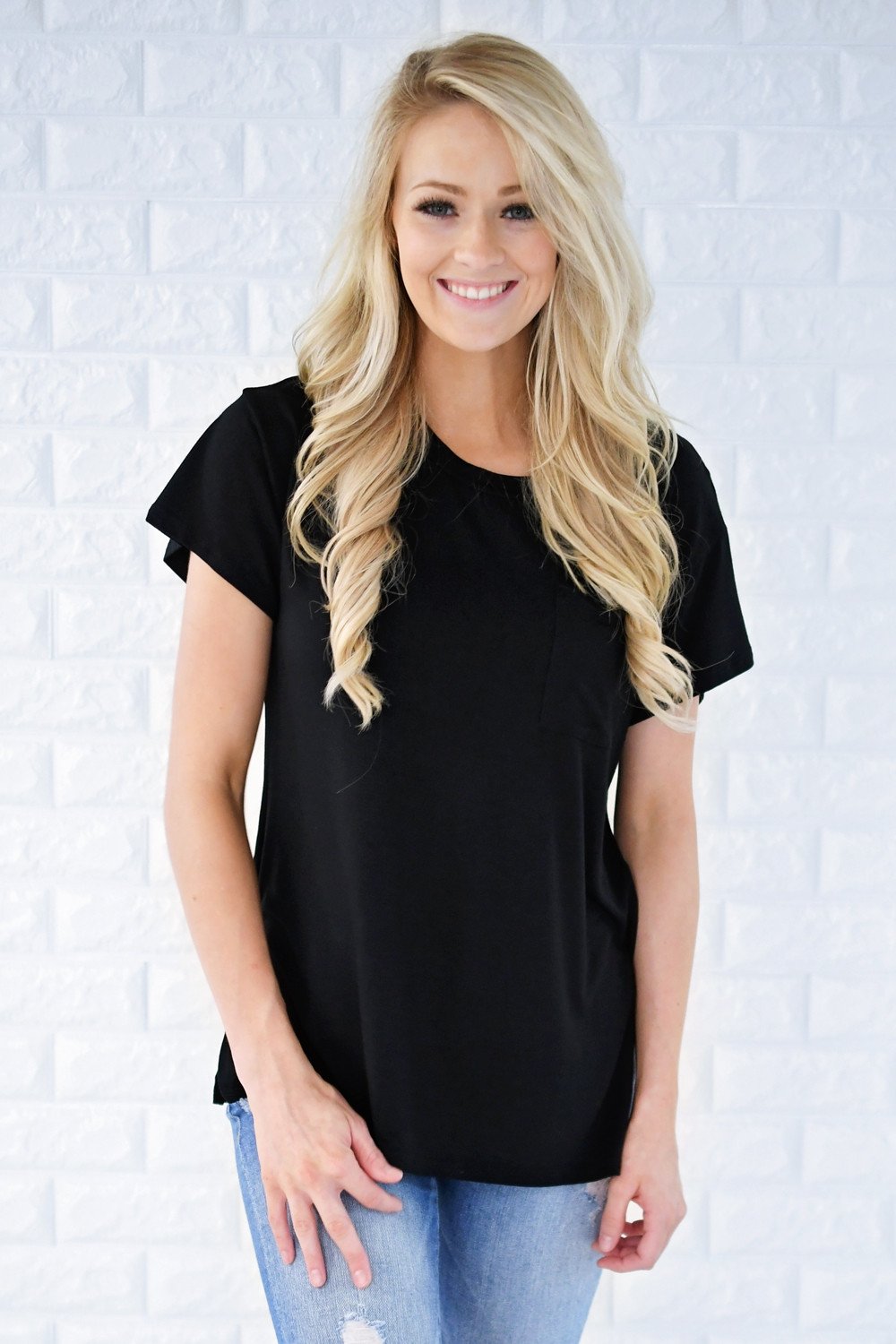 Ready or Not Pocket Top ~ Black