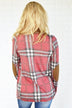 Plaid About You Cardigan ~ Red
