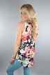 Don't Be Shy Floral Tank Top ~ White