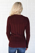 Burgundy Button Up Cardigan