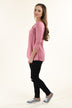 Be My Love 3/4 Top ~ Mauve