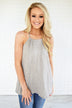 No Strings Attached Tank Top ~ Grey
