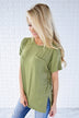 Ready or Not Pocket Top ~ Olive