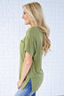Ready or Not Pocket Top ~ Olive