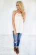 No Strings Attached Tank Top ~ White