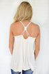No Strings Attached Tank Top ~ White