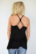 No Strings Attached Tank Top ~ Black