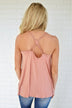No Strings Attached Tank Top ~ Apricot
