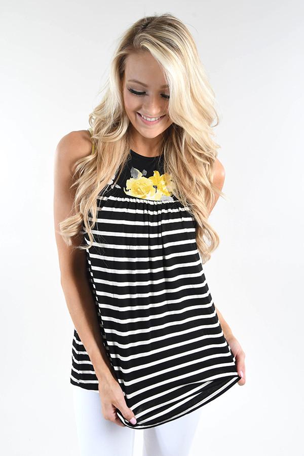 Pocketful of Sunshine Striped Tank